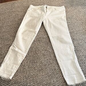 Zara White Skinny Jeans